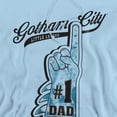 thumbnail image 2 of Popfunk Batman Father's Day BATMAN GOTHAM CITY #1 Dad Adult Pull-Over Hoodie, Light Blue, X-Large, 2 of 5