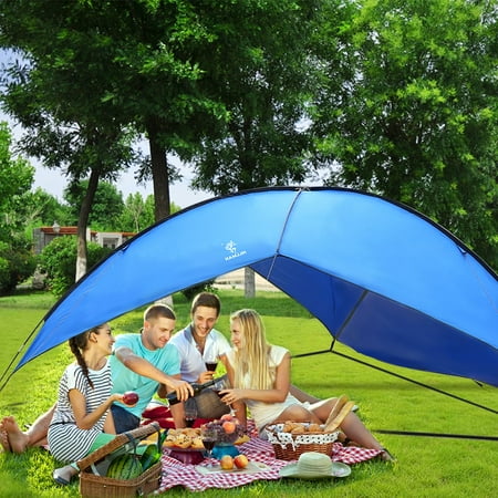 Sun Shelter Shade Tent Outdoor 190T Waterproof Rivet Triangle Canopy Campe Tent Family Beach Awning