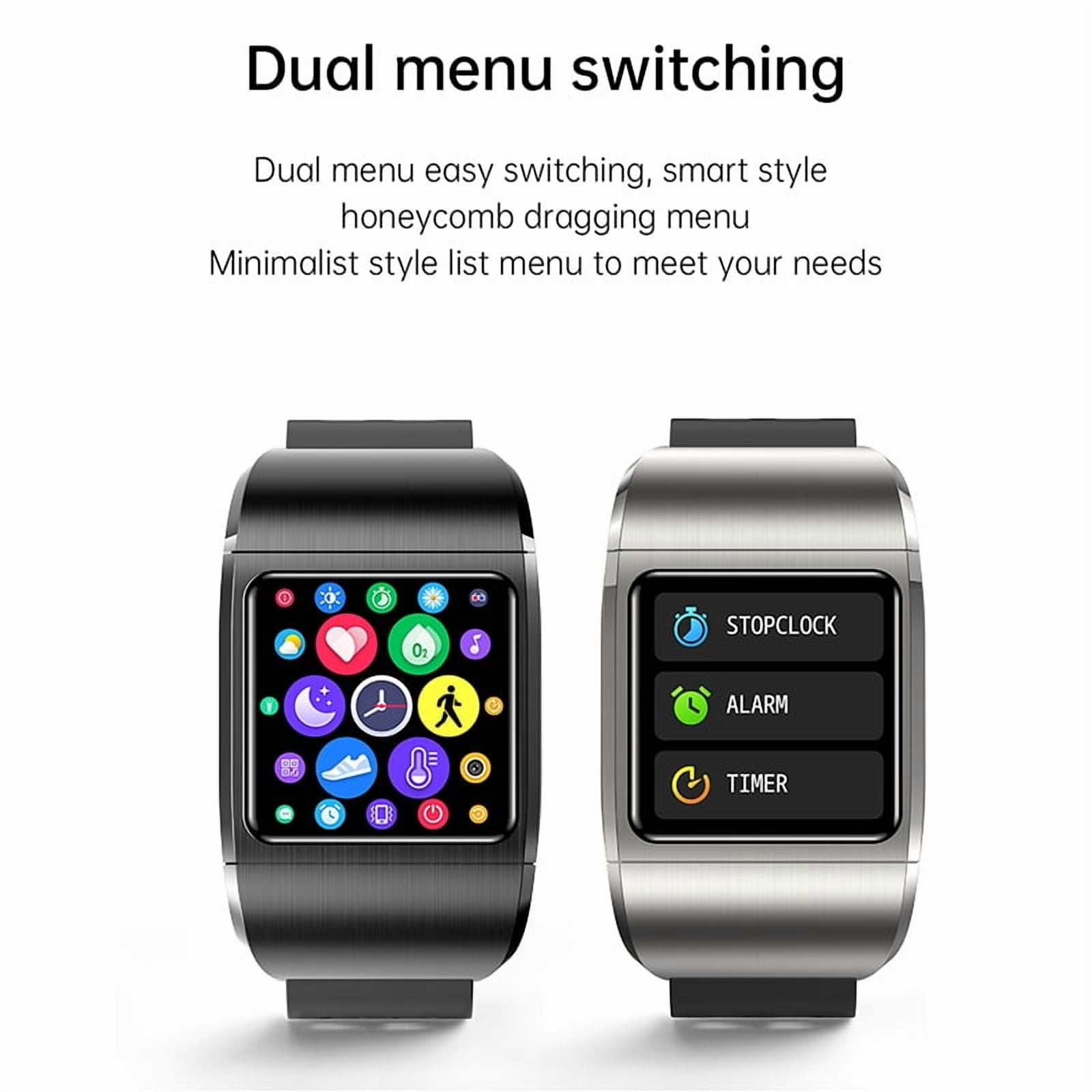 Rainbuvvy G36Pro smart watch 1.3-inch portable Bluetooth headset with built-in charging compartment AI voice assistant Android 4.0/iOS9.0 sports watch