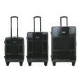 thumbnail image 5 of Isaac Mizrahi Aero 3-Piece Hardside Luggage Set Lightweight and Expandable, Black, 20 in 24 in 28 in, 5 of 28