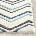 thumbnail image 3 of SAFAVIEH Cambridge Ravenna Geometric Wool Area Rug, Ivory/Blue, 4' x 6', 3 of 7