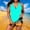 Swimwear-ABlue, variant on LEKWK Womens Plus Size Tankini Swimsuits Tummy Control Two Piece Bathing Suits Halter Flowy Top Shorts Outfits