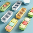 thumbnail image 4 of Liquidation Bacs à Glaçons Mini Boîte à Glaçons avec Couvercle, Conception à Trois Compartiments pour Variété de Saveurs, Couvert pour la Fraîcheur, Commodité Domestique, Matériaux de Qualité Alimentaire, Parfait pour la Maison, 4 of 8