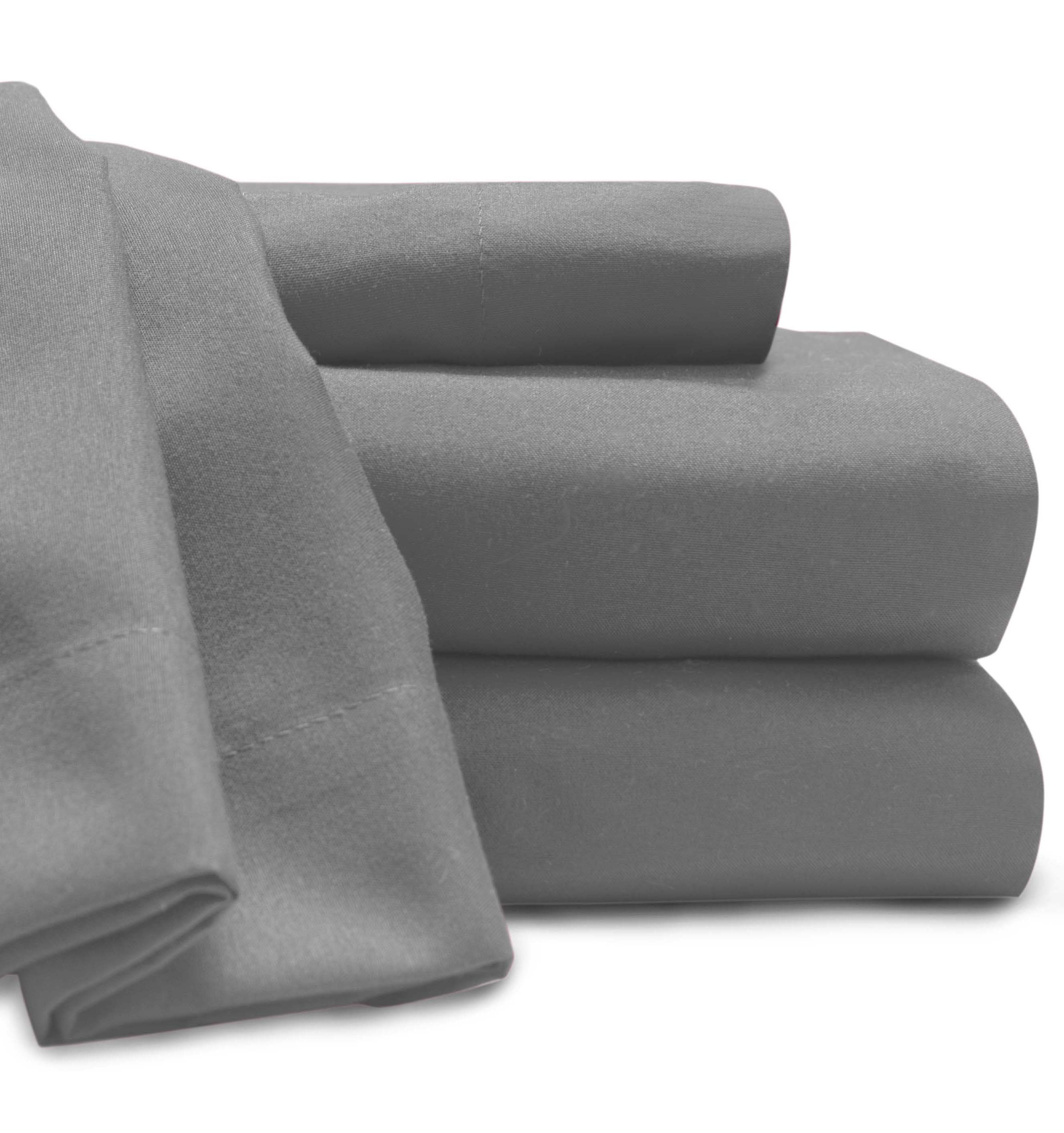 Soft and Cozy Easy Care Deluxe Microfiber Sheet Set-Baltic Linen-Silver-Twin-XL-Polyester - image 2 of 4