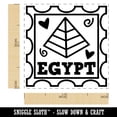 thumbnail image 2 of Egypt Pyramid Passport Travel Self-Inking Rubber Stamp Ink Stamper - Green Ink - Small 1 Inch, 2 of 7