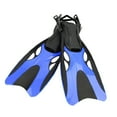 thumbnail image 2 of GARENDE Flippers Adjustable Lightweight Traveling Portable Silicone Swim Training Diving Blue Size M, 2 of 9