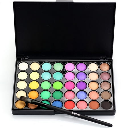 40 Color Eyeshadow Palette Ktaxon Professional 40 Colors Makeup Eyeshadow Palette Eye Shadow HighLight Shimmer with Eye Brush ()