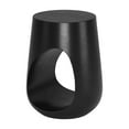 thumbnail image 4 of Tilk Side Table Black Mango Wood Modern Design Home Hotel Decor 19x19 Inches, 4 of 5