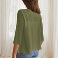 thumbnail image 7 of TMOYZQ Summer Cardigans for Women Lightweight 3/4 Sleeve Outerwear High Low Cardigan Sweaters Casual Beach Vacation Cover up, 7 of 7