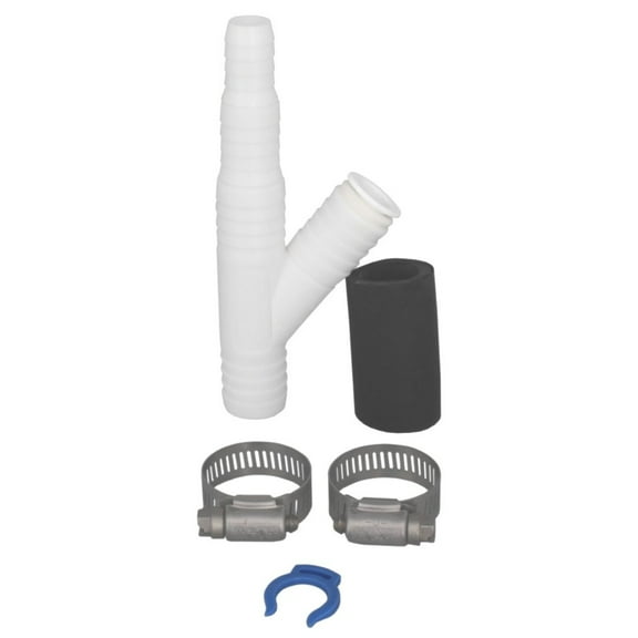 Drain Line Adapter (DLA) With 1/2-inch Quick Connect Fitting for a Water Filter and 7/8-inch Fitting for a Dishwasher (ET116-003, D-50QC, DLA-D)