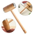 thumbnail image 2 of 1Pc Metal Meat Mallet Tenderizer Wooden Handle Steak Beef Chicken Hammer, 2 of 8