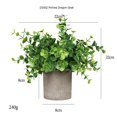 thumbnail image 1 of 1 paquete de Mini plantas falsas en macetas, eucalipto, romero, plantas artificiales de plástico para estante de baño, hogar, oficina, escritorio, decoración de mesa para interiores(Tipo A11, 1 of 5
