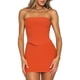 thumbnail image 1 of Conjunto de dos piezas Txlixc blusa de tubo sin mangas y minifalda de cintura alta naranja/ blanco/ verde S/M/L/XL, 1 of 9