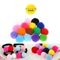 thumbnail image 2 of 100pcs Polypropylene Colorful Decorative Pom Poms - 0.79in Craft Pom Poms for DIY Projects, Hobby Supplies & Home Holiday Decorations, Multicolor, 2 of 8