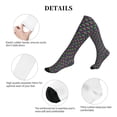 thumbnail image 5 of Rateoe Mardi Gras Carnival3 Compression Socks for Women and Men 20-30mmHg-Circulation Support Socks Knee High Nurse Pregnant Running Medical and Travel Athletic, 5 of 7