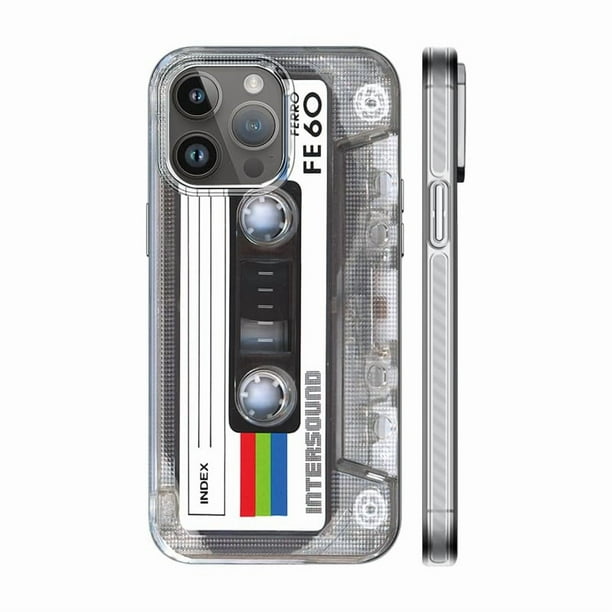 Funda KIOMY para iPhone 13 Pro con cinta de casete 3D a prueba de golpes