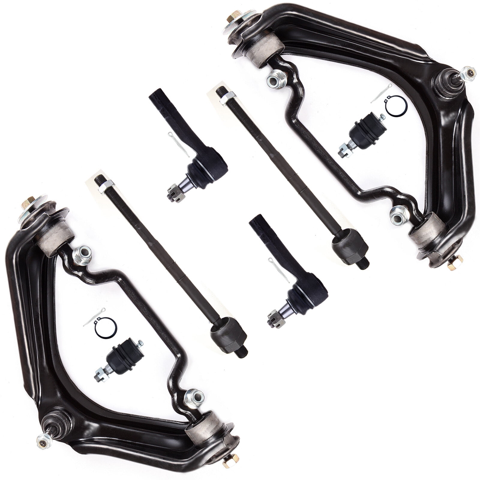 ECCPP - 8PCS Front Suspension Kit For 2003-2005 For Ford Explorer 2002 2004-2005 For Mercury Mountaineer Upper Control Arm And Ball Joint Outer Tie Rod End Inner Tie Rod End Lower Ball Joint