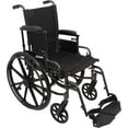 thumbnail image 4 of Roscoe Medical K41816DHFBSA K4-Lite Steel Wheelchair with Swing Away Footrests, 18", 300 lb Capacity, 4 of 7