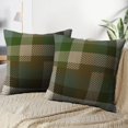 thumbnail image 3 of LALILO Throw Pillow Covers Plaid Tartan Backdrop Beige British Cushion Cover 18" x 18", 4519 Pack, 3 of 6