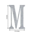 thumbnail image 3 of Efavormart 6" Letter M Silver Self-Adhesive Rhinestone Number Stickers for DIY Crafts, Handicraft Art, Graduation Cap Decorations Birthday Party, Wedding Alpha-Numeric stickers, 3 of 11