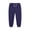 G201-Dark Blue, variant on hengsof Kids Unisex Cotton Sweatpants Drawstring Plain Jogger Pants for Boys or Girls Age 4-13 Years