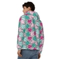 thumbnail image 4 of Honeii Tropical Leaves Print Hoodies for Men, Pullover & Full Zip, Breathable Zip up Hoodie, Sweatshirt-Medium, 4 of 5