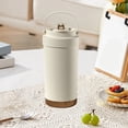 thumbnail image 1 of Rvkxad Ceramic Liner Coffee Cup, Double-Wall Insulated Travel Mug with Straw, Portable Cup, Beverage Container, 1 of 6