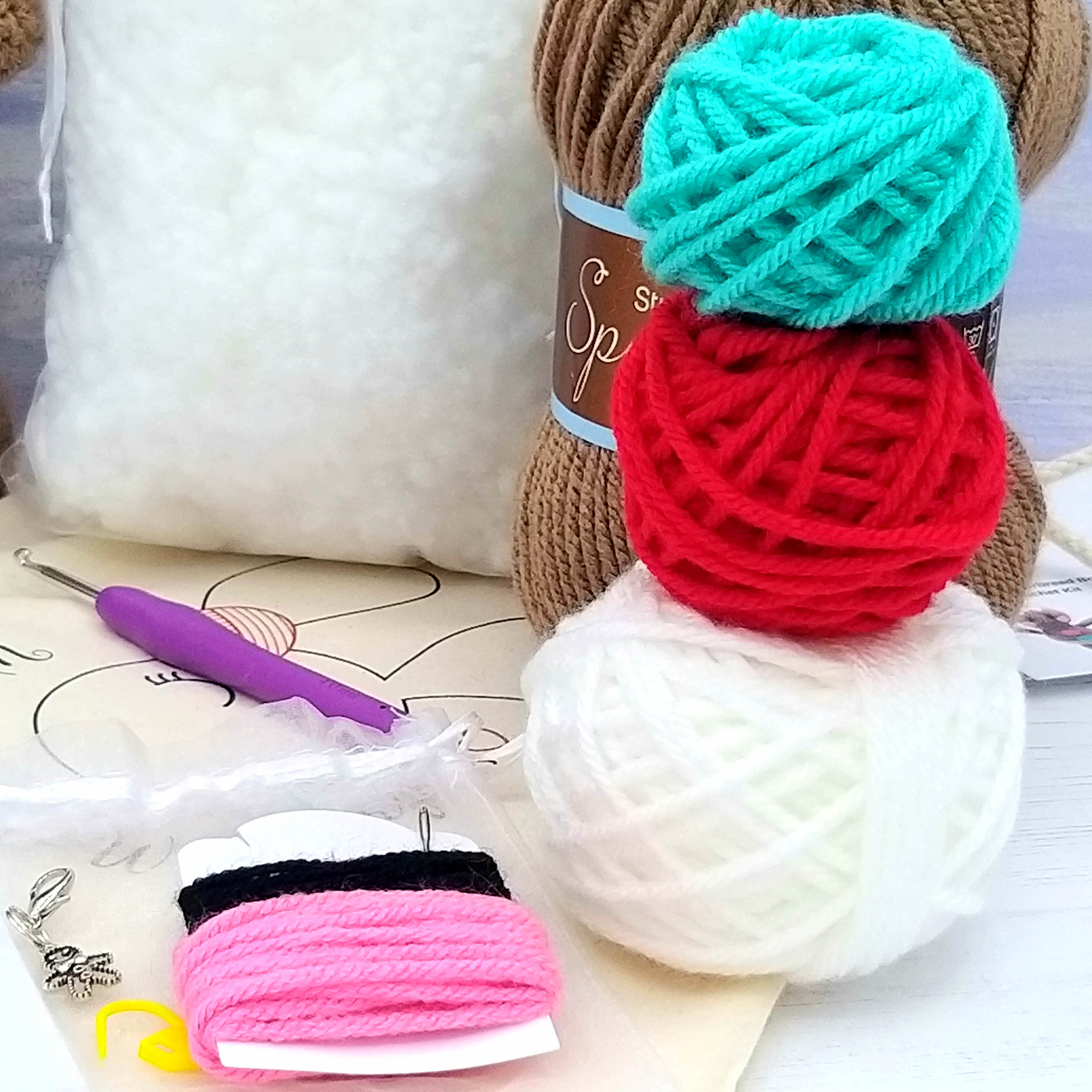 George the Gingerbread Boy Luxury Crochet Kit
