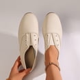 thumbnail image 4 of Gealkoca Women's Slip On Flats Lightweight Soft Round Toe Breathable Casual Walking Shoes Women's Casual Solid Color Closed Toe Flat Shoes, 4 of 9