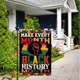 thumbnail image 2 of Black History Month Garden Flag 12.5'''' x 18'''' Black History Month Decoration African American Celebration February Festival Holiday Party Decoration Double Sided Lawn Front Yard Sign, 2 of 6