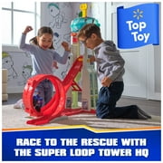 PAW Patrol: Rescue Wheels Super Loop Tower HQ مع الأضواء والأصوات والمركبة والشكل