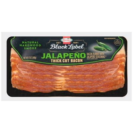 hormel bacon thick oz label cut