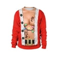 thumbnail image 2 of Vêtements de Noël Hauts Décontractés Amples Chandail à Manches Longues Col Rond, 2 of 6