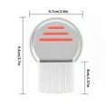 thumbnail image 4 of Workhe Peigne pour Animaux de Compagnie en Acier Inoxydable Peigne de Toilettage Outil Nit Remover Fournitures de Beauté pour Animaux de Compagnie, Rouge, 4 of 9