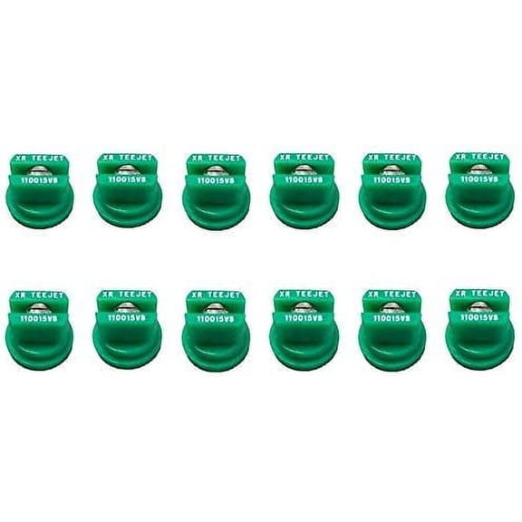 TeeJet XR Extended Range Spray Nozzle XR110015VS - 110  - 0.15 GPM - Green (Pack of 12)