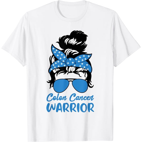 Colon Cancer Warrior Tshirt Awareness Survivors Fighters T-Shirt