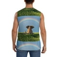 thumbnail image 4 of Disketp Elephant Dog Sitting Under The Rainbow Sleeveless Tshirts For Men, Muscle Shirts For Men Dry Fit Tank Top-Xx-Large, 4 of 8