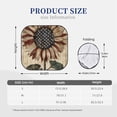 thumbnail image 3 of Daiia USA Sunflower Flag 2PCS Car Windshield Sun Shade, Foldable Sun Shield for Car Front Window, Auto Sun Blocker Visor Protector Universal for Truck SUV Pickup-Medium, 3 of 7
