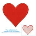 thumbnail image 3 of Uxcell Heart Shaped Iron-on Patches for Clothing Packaging Gifts Clothing Home Textiles Red 3 Pcs, 3 of 7