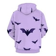 thumbnail image 4 of Purple Bat Hoodies Oversized Hoodie Couple Long Sleeve Cute Graphic Casual Hooded Sweatshirts, 4 of 5