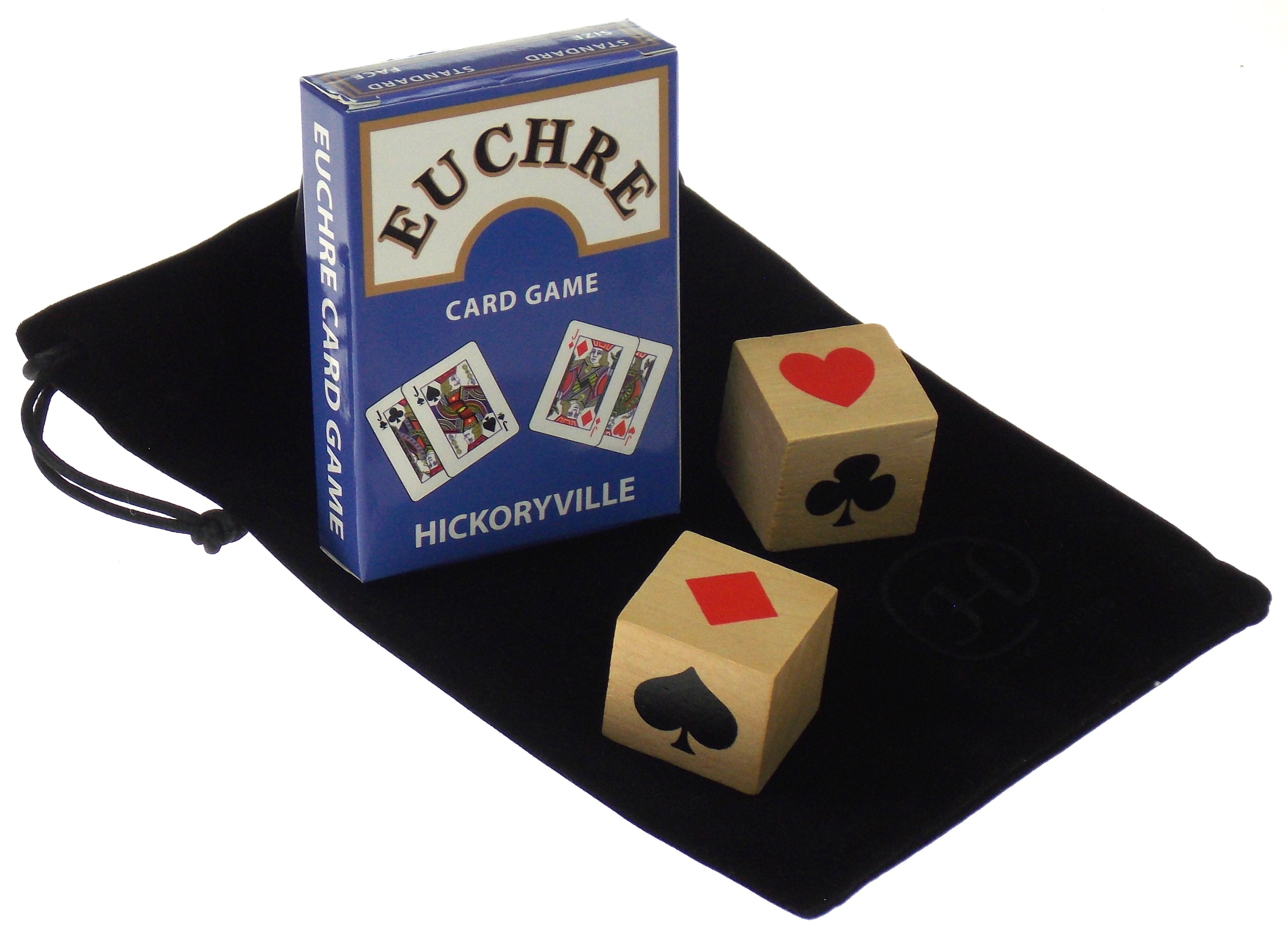 Deluxe Euchre Playing Cards Bundle 2 Euchre Decks in 1 Box, 2 Suit