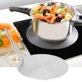 thumbnail image 2 of Heat Diffuser For Glass Cooktop, Stainless Steel Induction Adapter With Removable Handle, 24Cm, Even Heat Distribution And Cost Saving Solution For Your Kitchen, 2 of 5