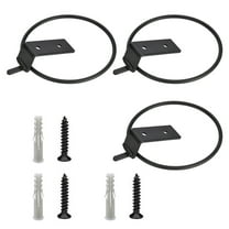 3X Flower Pot Rack, 3X Screws, 3X Expansion Tube Clearance! Flowerpot Holder Ring 4 Inch Wall Mounted Flower Pot Hangers Metal Stand Hanging Bracket Basket Hook