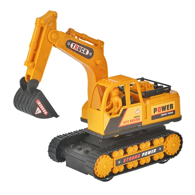 Tarmeek RC Excavator Toy, Remote Control Hydraulic Toy Car for 4