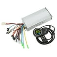 thumbnail image 3 of Controlador de velocidad de motor sin escobillas de 1000 W, 36 V y 48 V, pantalla LCD redonda con acelerador de pulgar para bicicleta eléctrica y scooter., 3 of 14