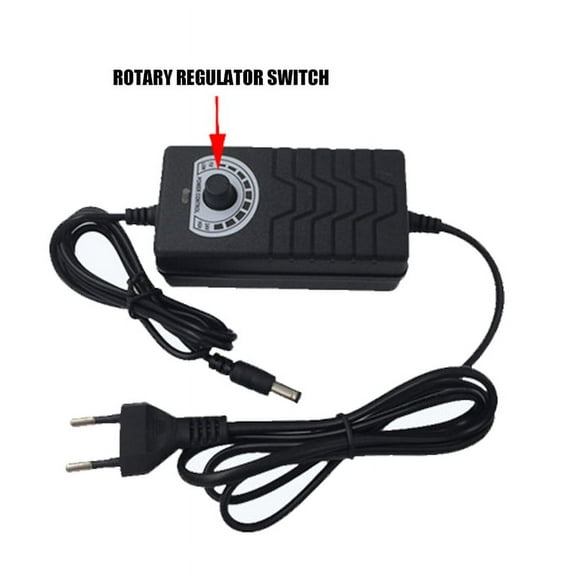 PENGXIANG 48W Universal DC Adapter Switching Power Supply for 1V to 24V Household Electronics and LED Strip ( Black )