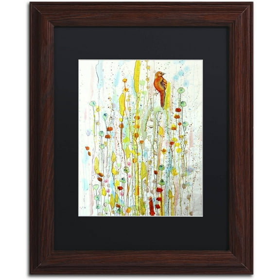 Sylvie Demers 'Pause' Black Matted Framed Art