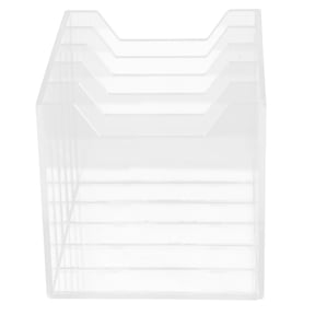 VERDANVERSE Clear Acrylic Phone Management Box for Classroom Desk and Office Supply Storage
