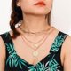 thumbnail image 2 of Gargantilla Cubana Punk, Collar De Hip Hop, Cadena Gruesa Grande Y Gruesa, Collar Con Colgante De Moneda A La Moda, Joyería Para Mujer, Cadena De Clavícula Methold AP006773-06, 2 of 2