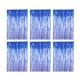 thumbnail image 1 of Naiovety 6 piezas brillo fiesta telón de fondo metálico oropel cortina cumpleaños boda Baby Shower Fondo Favor suministros Kits de decoración para fiestas Azul Naiovety HA082648-04, 1 of 6